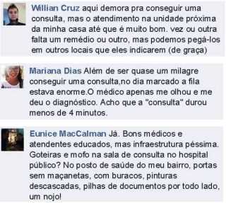 Leitores da BBC Brasil se dividiram entre elogios e críticas ao sistema de saúde público